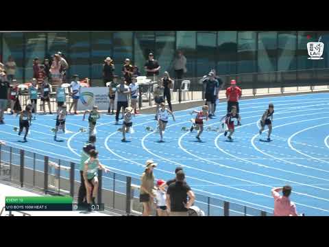 U10 Boys 100m Heat 5: 2021 State Combined Events Championships // LAVicTV