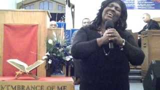 Caroline singing Give Us This Day