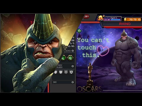 Rank 5/65 Rhino! Solid XL +  Variant 2 Gameplay - Marvel Contest of Champions