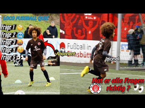 Loco Fussball Quiz mit Pauli Spieler Lionel 🔥‼️
