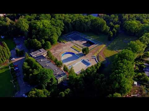 Zabrze z drona - Nieczynne kąpielisko na Janku