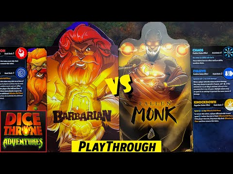 DICE THRONE ADVENTURES Scenario 6 Boss Battle w/ Fallen Monk