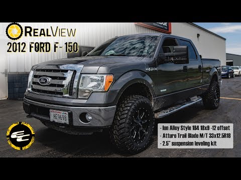 RealView - Leveled 2012 Ford F-150 w/ 18" Ion Alloy 184s & 33" Atturo Trail Blade M/Ts