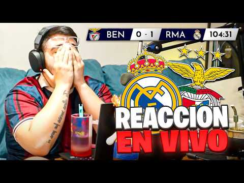 LA COBRA REACCIONA EN VIVO: REAL MADRID LE GANA AL BENFICA EN CHAMPIONS 1-0 CON GOLAZO DE VINICIUS