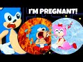Sonic Amy And 24 Hours Pregnancy Challenge Sad Story Pacman Stop Motion Game