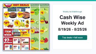 Cash Wise Weekly Ad (8/19/26 - 8/25/26) Top Deals