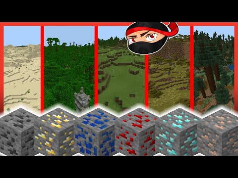 The Best Place in Minecraft to Find Ores & Which Biomes Give The Most Ores 2020
