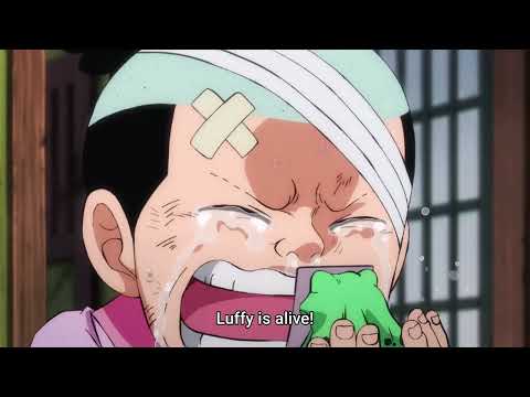 Momonosuke speech "Luffy is alive" One Piece EP 1036 OST