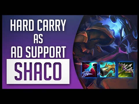 SHACO SUPPORT HARD CARRY AD BUILD - League of Legends