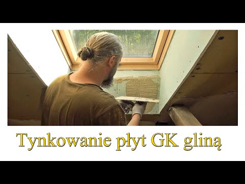 Tynkowanie płyt GK gliną - Strawbale Vlog 122