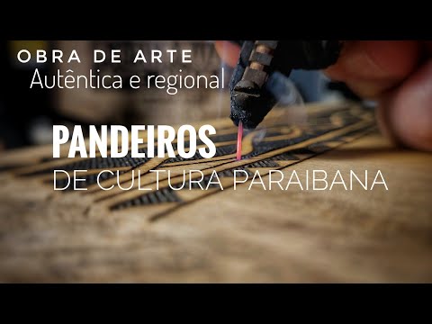 Doação de Obra em Pirogravura ao Museu de Arte Popular da Paraíba - Pandeiros de Cultura Paraibana