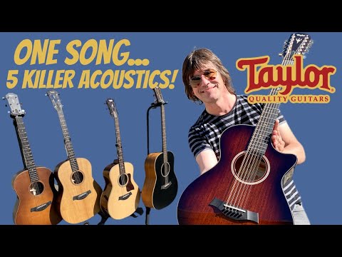 ONE SONG... 5 KILLER TAYLOR GUITARS!