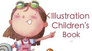 Illustration process for children's book - Watercolor