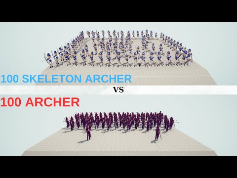 100 Archer VS 100 Skeleton Archer/Totally Accurate Battle Simulator