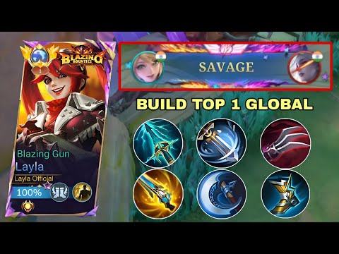 SAVAGE!! LAYLA SOLO HIGH RANK MATCH NEW BROKEN DAMAGE BUILD! - MLBB