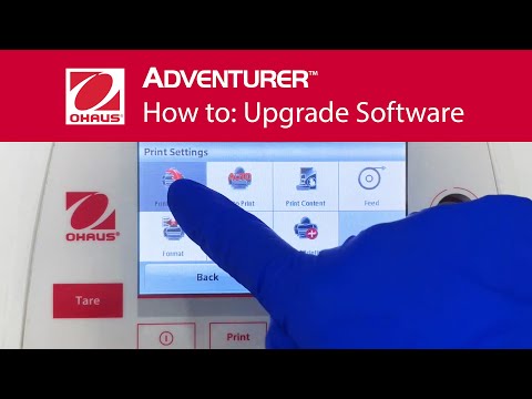 Jak zaktualizować oprogramowanie w wagach OHAUS z serii Adventurer® AX