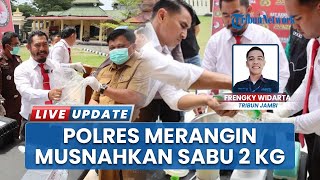 Sabu 2 Kg Dimusnahkan Satresnarkoba Merangin, Hasil Penangkapan Dua Tersangka Bulan Juli 2025