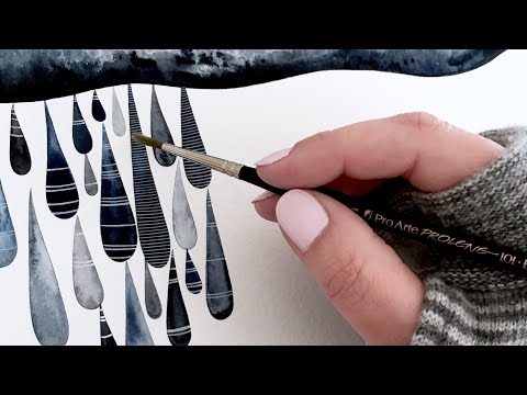 Painting Rainclouds In Watercolour | Studio Vlog, Episode 4 | Natasha Newton