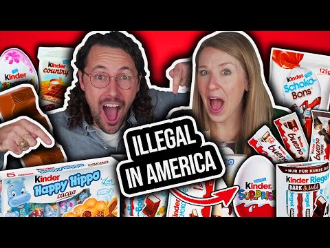 Americans Try EVERY Kinder Chocolate in Germany for the First Time! (Ultimate Tournament!)