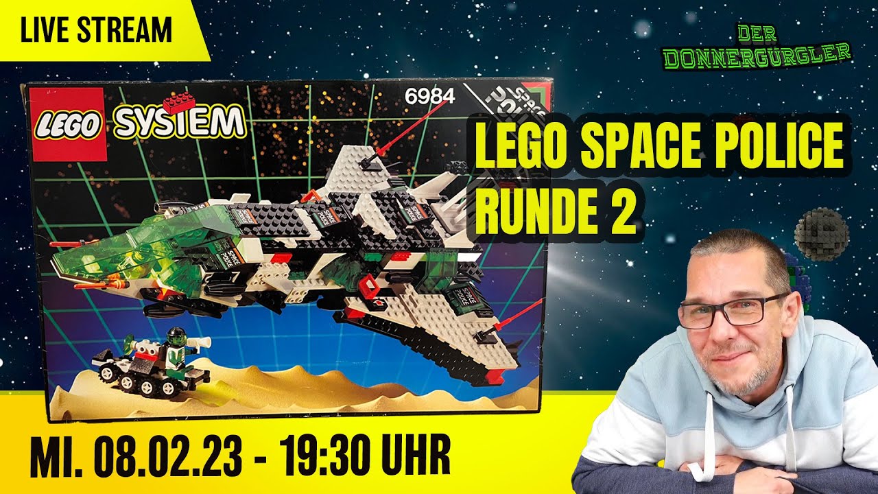 Live Stream - Lego Space Police Runde 2 - Klemmen & Quatschen