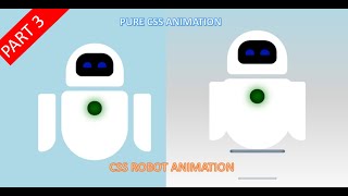 CSS Robot Animation Part 3 | Flying Effect On Robot With Pure CSS | Pure CSS Robot Animation.