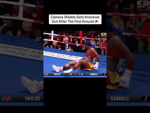 Clarissa Shields Gets Knocked Out After The First Around 🥊 #clarissashields #boxing #fyp #f4f