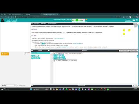Code.org - CS Discoveries - Unit 3: Interactive Animations & Games: Lesson 3: Level 4