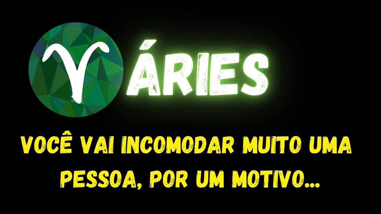 ♈️ÁRIES🤫VOCÊ VAI INCOMODAR MUITO UMA PESSOA, POR UM MOTIVO...