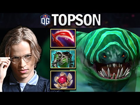 OG.TOPSON SMURF TIDEHUNTER WITH DESO-CUIRASS - DOTA 2 7.28 GAMEPLAY