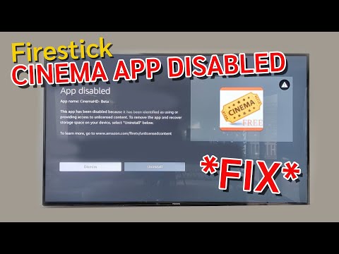 Firestick Cinema App Disabled - FIX!