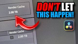DON'T fill up your disk with Davinci Resolve Render Cache files!  How to use it PROPERLY!