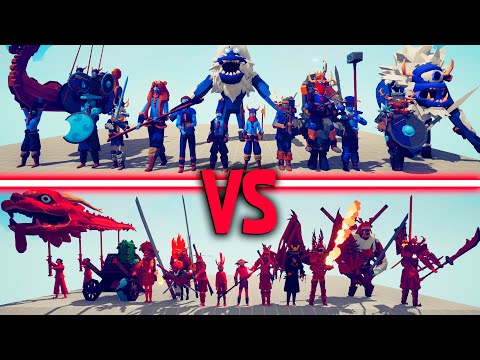 MEGA VIKING TEAM vs MEGA DYNASTY Part 2 - Totally Accurate Battle Simulator TABS