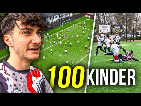 EXTREMES FUßBALL SPIEL vs 100 KINDER! *unmöglich*
