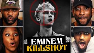 “Killshot” - BAR by BAR!🔥 (20+ REACTORS) | Eminem - MGK Diss REACTION MASHUP