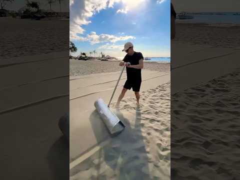 Beach trash recycling♻️ Melting aluminum cans into new accessories!#recycling #melting