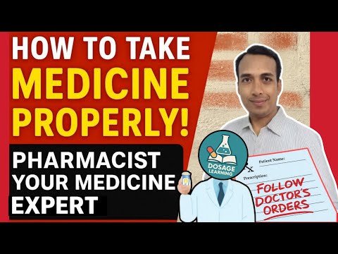 How to Take Medicine💊 Properly! Safe😊 Medication Guide | Pharmacist your medicine expert🤓!