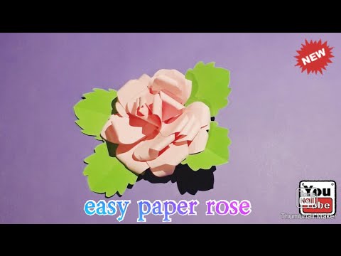EASY ROSE PAPER FLOWER ART & CRAFT