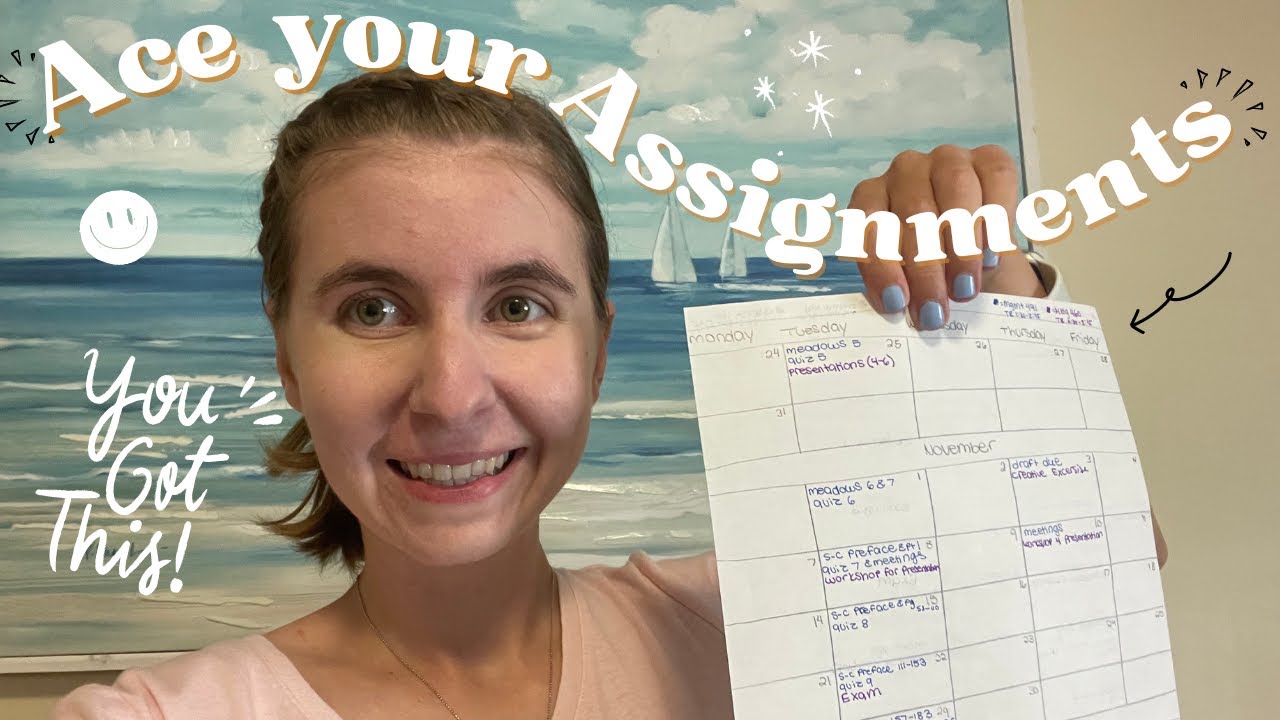 NEVER Miss a Due Date Again 📅 | Organize your school work with a DIY Assignment Tracker 📚