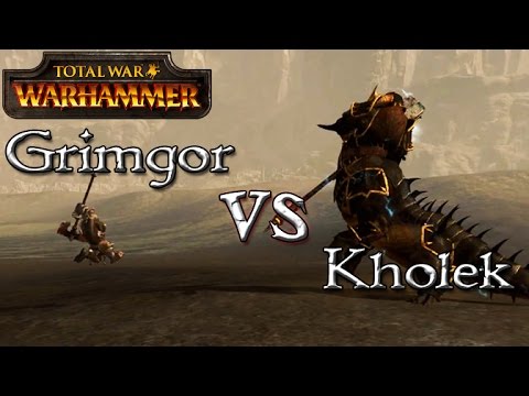 Kholek vs Grimgor - Total War: Warhammer - 1v1 Unit Battles