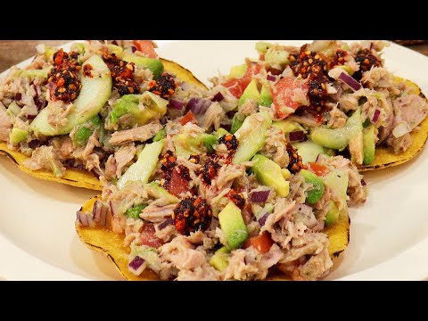 Tostadas de atún con aguacate
