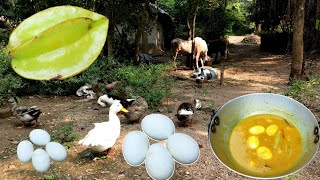Duck Egg With Karambola (Star Fruit) Recipe