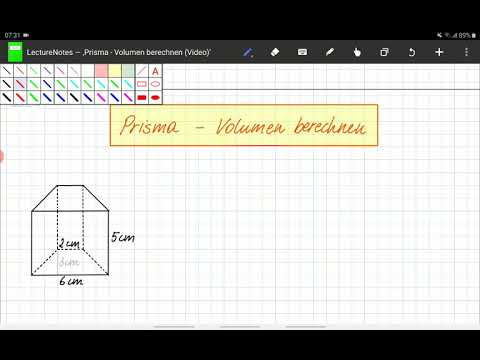 Volumen eines Prismas mit trapezförmigen Grundfläche