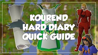 [OUTDATED] Kourend Hard Diary Quick Guide - Old School Runescape/OSRS
