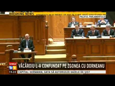 Vacaroiu l-a confundat pe Zgonea cu Dorneanu