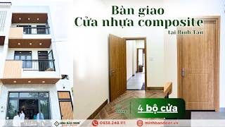 CỬA COMPOSITE CNC VÂN GỖ XINH LUNG LINH VỪA ĐƯỢC BÀN GIAO TẠI BÌNH TÂN | CĐT: CHỊ QUYÊN