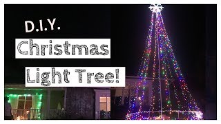 D.I.Y. Lighted Christmas Tree - Giant Outdoor Christmas Light Tree