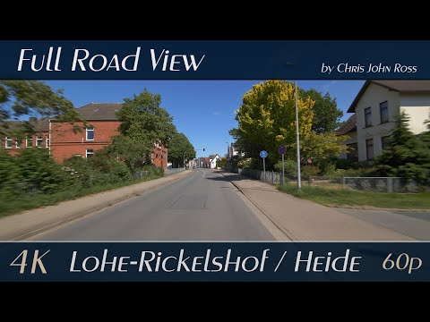 Lohe-Rickelshof - Heide, Schleswig-Holstein, Germany: Nehren, Loher Weg, Blumenstraße - 4K Ultra HD