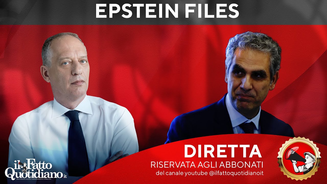 Epstein files e sette sataniche. Ne parlano Peter Gomez e Marcello Foa