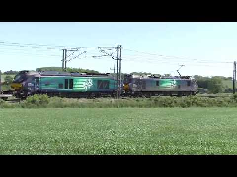 68016 Fearless and  88010 Aurora power up Gamston bank.