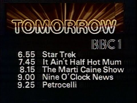 Thursday 12th July 1979 BBC1 - Doctor Who - Top Of The Pops - Mike Read - Rare Domestic Recording